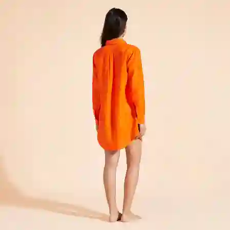 صورة Kadın  Keten Fragance Keten Plaj Giyim