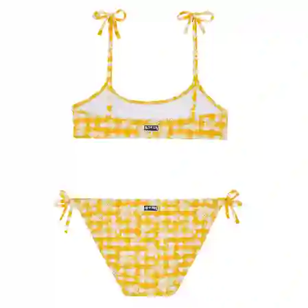 صورة Kız Çocuk Turtle Vichy Gwendy Bikini