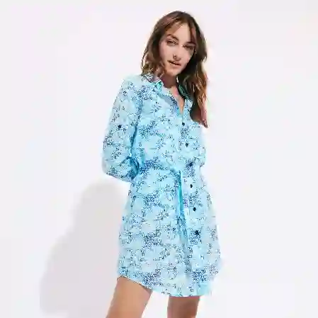 صورة Kadın Florence Flowers Tie & Dye Gömlek