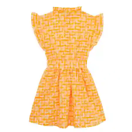 صورة Kız Çocuk Turtle Vichy Ganache Elbise